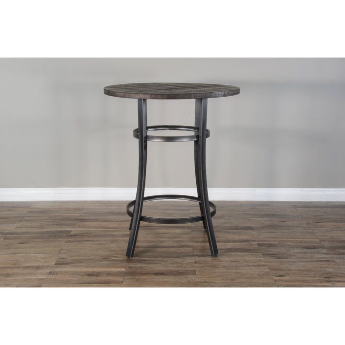 Sunny Designs Metal Frame Pub Table Tobacco Leaf - Bed & Sofa Hub
