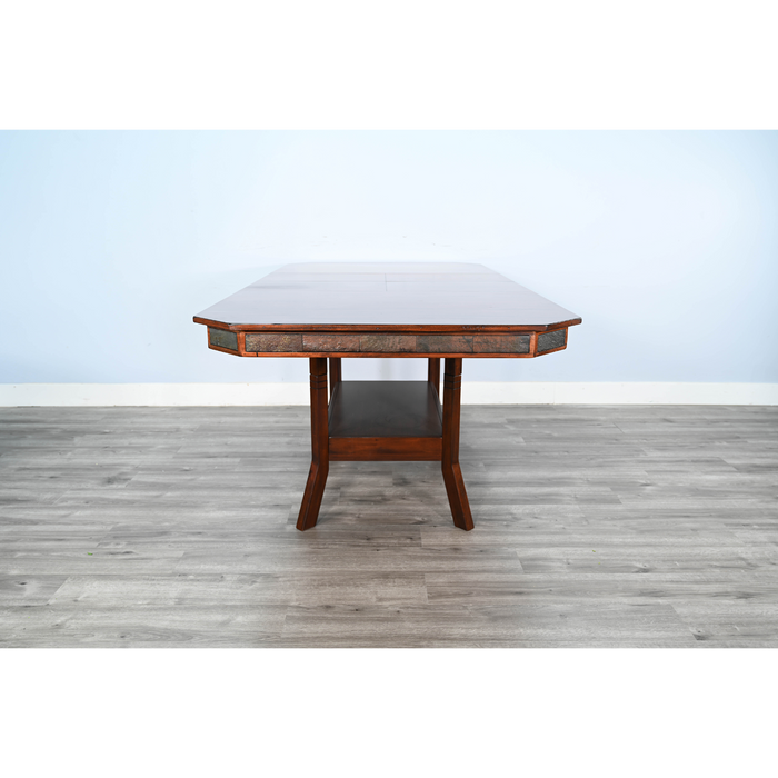Sunny Designs Extension Dining Table with Double Butterfly Leaf Dark Chocolate - Bed & Sofa Hub