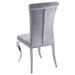 Coaster Marilyn 5-piece Rectangular Mirrored Dining Table Room Set Grey - Bed & Sofa Hub