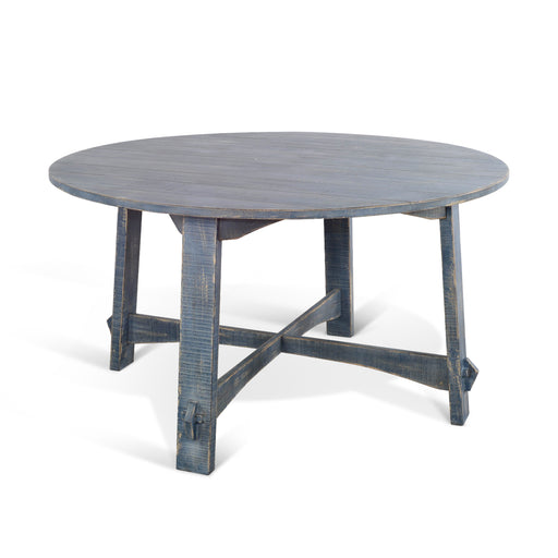 Sunny Designs Ocean Blue 54" Round Dining Table Ocean Blue - Bed & Sofa Hub
