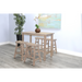 Sunny Designs Beach Pebble Counter Saddle Seat Stool, Wood Seat Beach Pebble - Bed & Sofa Hub