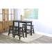 Sunny Designs Black Sand Counter Bench, Wood Seat Black Sand - Bed & Sofa Hub