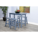 Sunny Designs Ocean Blue Counter Bench, Wood Seat Ocean Blue - Bed & Sofa Hub
