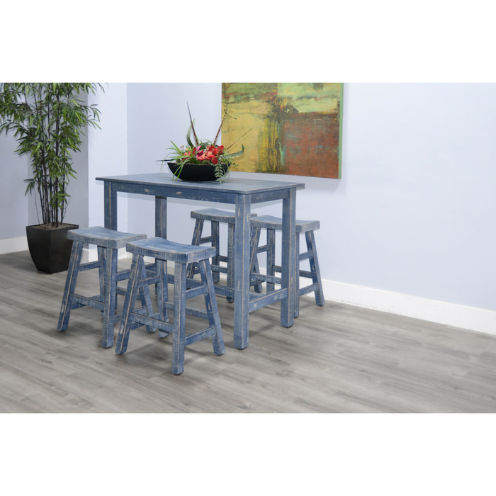 Sunny Designs Ocean Blue Counter Table  Ocean Blue - Bed & Sofa Hub