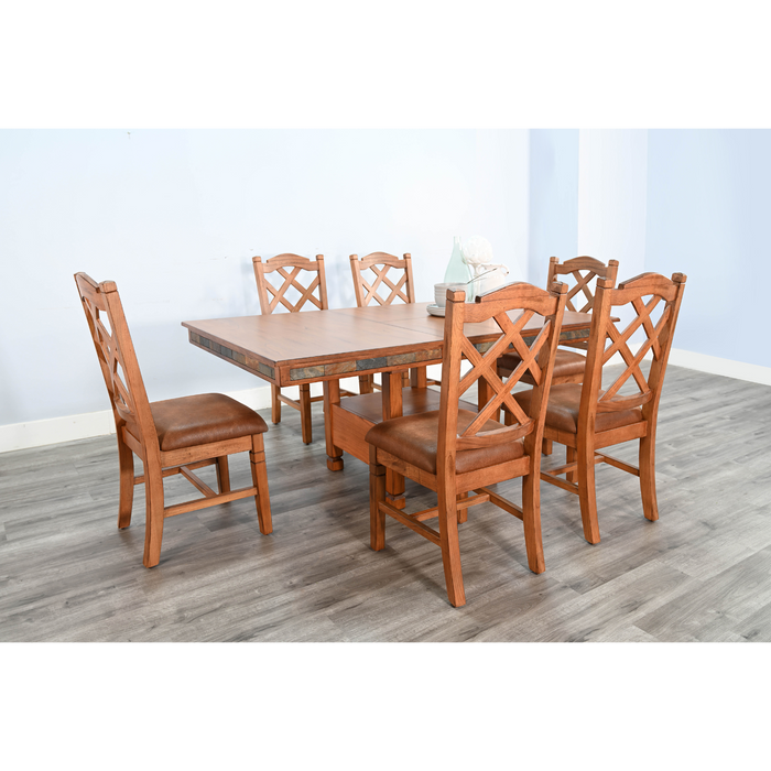 Sunny Designs Sedona 42" Traditional Wood Dining Table Rustic Oak - Bed & Sofa Hub