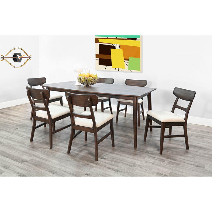 Sunny Designs Mid-century Wood Dining Table Walnut - Bed & Sofa Hub
