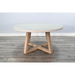 Sunny Designs Rowan Round Dining Table Light Gray/Wheat - Bed & Sofa Hub