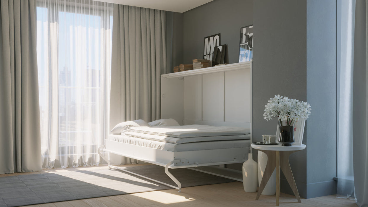 Maxima House Horizontal Murphy Bed INVENTO, European Full Size with mattress IN-05W - Bed & Sofa Hub