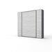 Maxima House Murphy Bed Vertical Invento, European Queen Size with mattress and 2 cabinets IN160V-07W - Bed & Sofa Hub