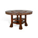 Sunny Designs Santa Fe 60"R Table with Lazy Susan Dark Chocolate - Bed & Sofa Hub