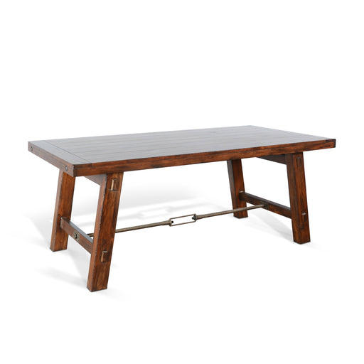Sunny Designs Sunny Deigns Tuscany Dining Table with Turn Buckle Vintage Mocha - Bed & Sofa Hub