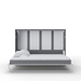 Maxima House Horizontal European FULL XL Murphy bed with mattress and LED included Invento IN-04WLED - Bed & Sofa Hub