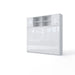 Maxima House Invento Horizontal Wall Bed, European Twin Size with a cabinet on top IN90H-12W - Bed & Sofa Hub