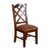 Sunny Designs Double Crossback Dining Chair Dark chocolate - Bed & Sofa Hub