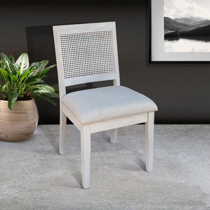 Sunny Designs Cane Back Dining Chair Light Gray - Bed & Sofa Hub