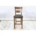 Sunny Designs Bar Ladderback Barstool, Cushion Seat Buckskin - Bed & Sofa Hub