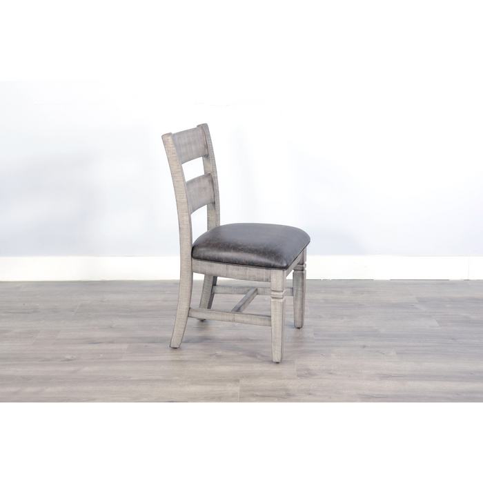 Sunny Designs Homestead Hills Ladderback Dining Chair Tobacco Leaf and Alpine Grey - Bed & Sofa Hub