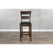 Sunny Designs Bar Homestead Ladderback Barstool, Cushion Seat - Bed & Sofa Hub