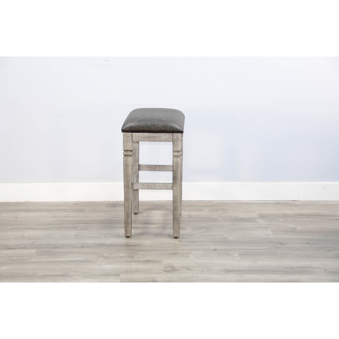 Sunny Designs Bar Stool, Cushion Seat Alpine Grey - Bed & Sofa Hub