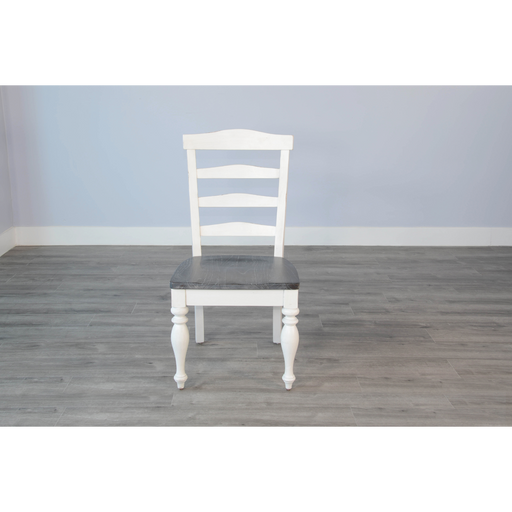 Sunny Designs Carriage House Ladderback Chair, Wood Seat  European Cottage - Bed & Sofa Hub