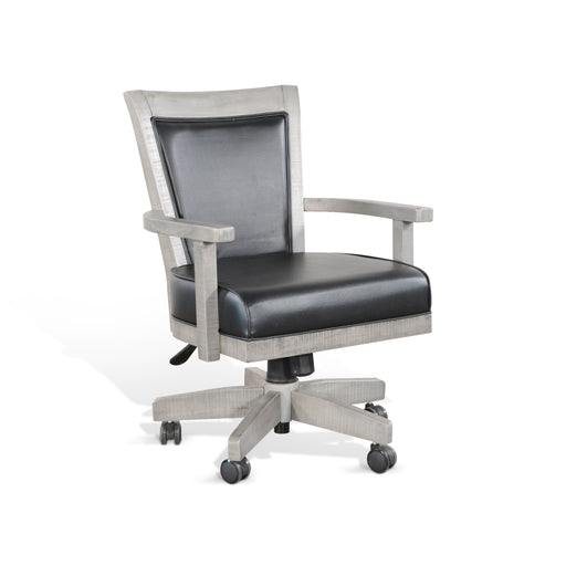 Sunny Designs Game Chair with Casters, Cushion Seat & Back Alpine Grey - Bed & Sofa Hub