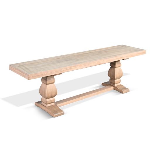 Sunny Designs Gianna Wood Dining Bench Wheat - Bed & Sofa Hub