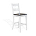Sunny Designs Solid Wood Ladderback Barstool, Wood Seat European Cottage - Bed & Sofa Hub