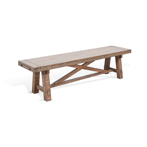 Sunny Designs Bench, Wood Seat Desert Rock - Bed & Sofa Hub