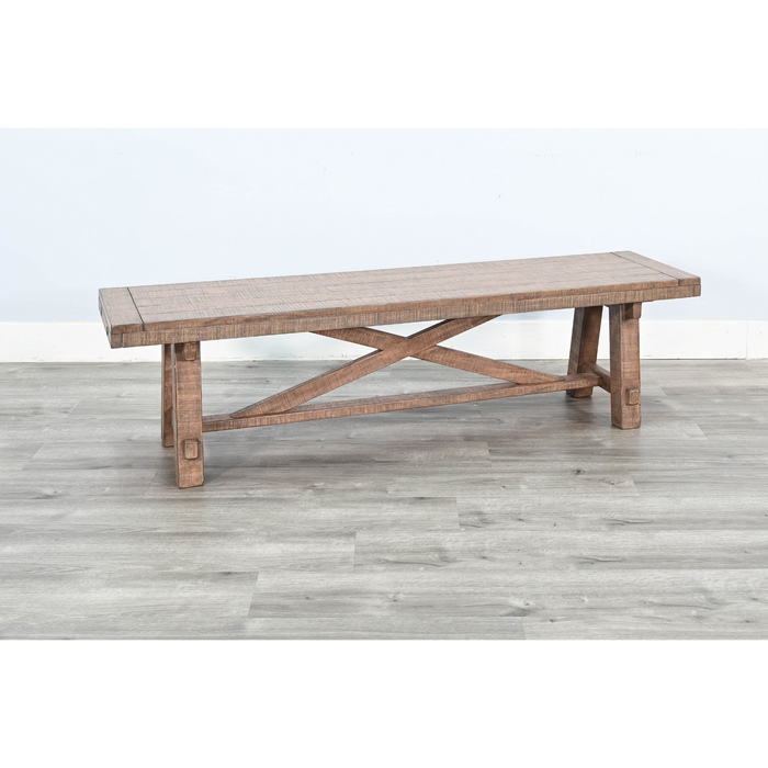 Sunny Designs Bench, Wood Seat Desert Rock - Bed & Sofa Hub
