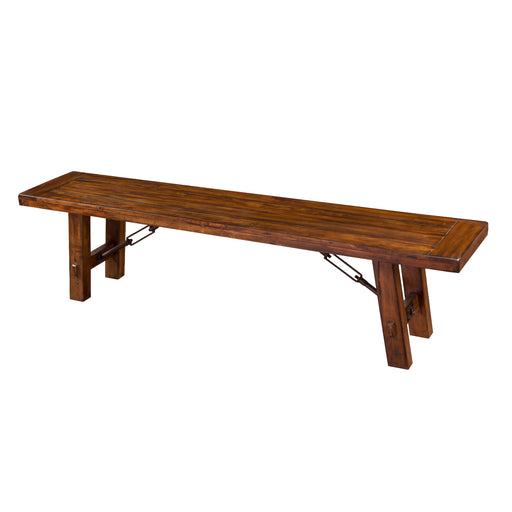Sunny Designs Dining Bench with Turnbuckle Accents Vintage Mocha - Bed & Sofa Hub