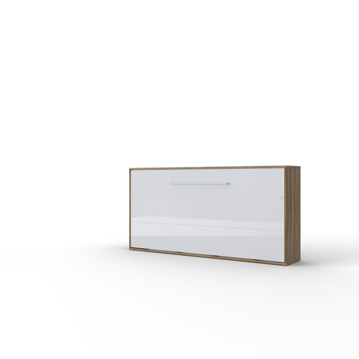 Maxima House European Horizontal TWIN size Murphy Bed INVENTO with mattress and LED IN-06WLED - Bed & Sofa Hub
