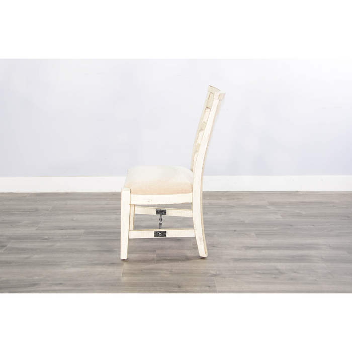 Sunny Designs White Sand Side Chair, Cushion Seat White Sand - Bed & Sofa Hub
