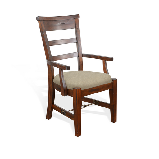 Sunny Designs Tuscany Arm Chair, Cushion Seat Vintage Mocha - Bed & Sofa Hub