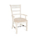 Sunny Designs Marina White Sand Arm Chair with Cushion Seat White Sand - Bed & Sofa Hub