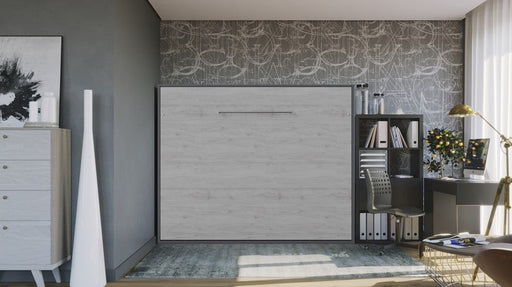 Maxima House Horizontal European QUEEN size Murphy bed INVENTO with LED, mattress included IN-15WLED - Bed & Sofa Hub