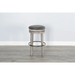 Sunny Designs Bar Swivel Stool, Cushion Seat Alpine Grey - Bed & Sofa Hub