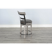 Sunny Designs Counter Swivel Barstool, Cushion Seat Alpine Grey - Bed & Sofa Hub