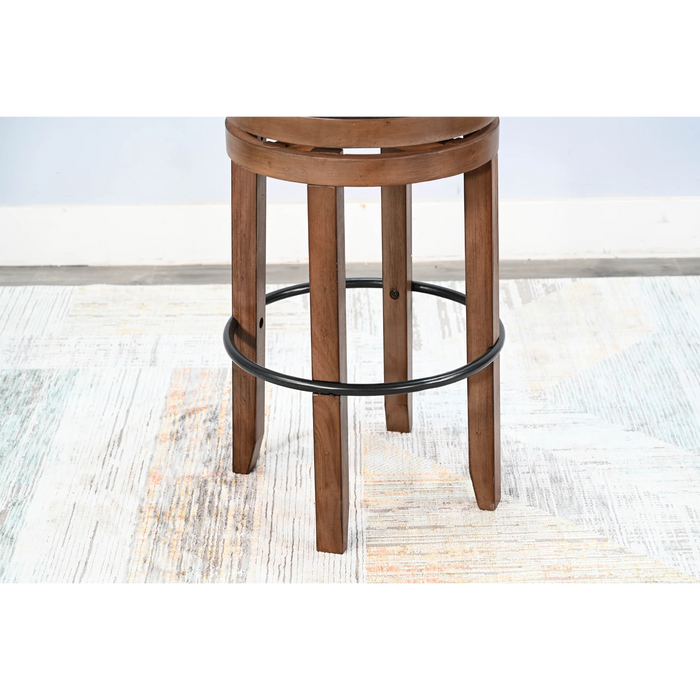 Sunny Designs Bar Swivel Stool with Cushion Seat Buckskin - Bed & Sofa Hub