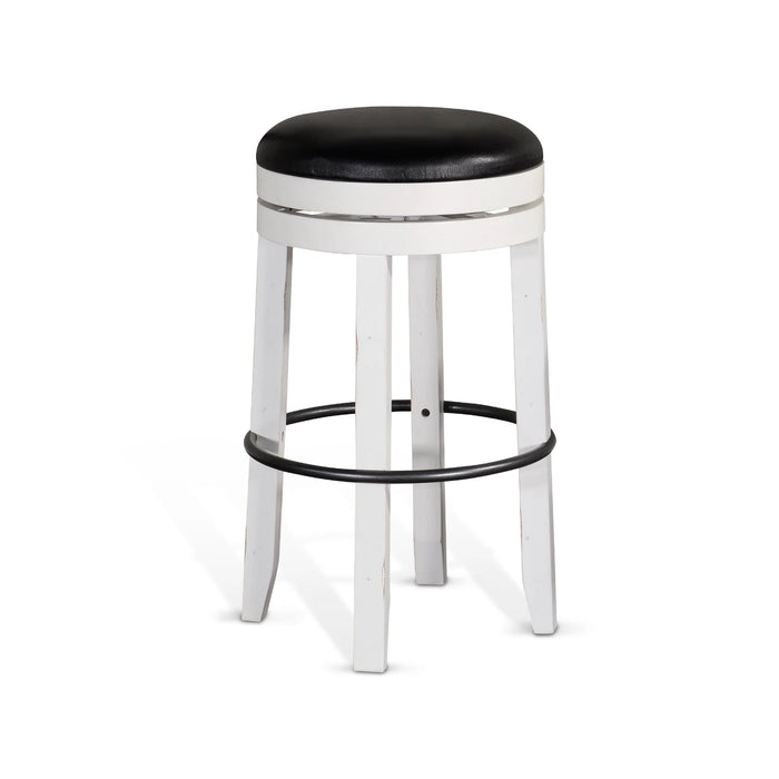 Sunny Designs Bar Swivel Stool, Cushion Seat European Cottage - Bed & Sofa Hub