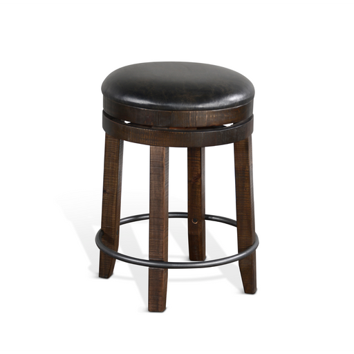 Sunny Designs Counter Swivel Stool, Cushion Seat Tobacco Leaf - Bed & Sofa Hub