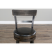 Sunny Designs Counter Bartool with Back & Swivel, Cushion Seat Tobacco Leaf - Bed & Sofa Hub