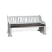 Sunny Designs Carriage House Bench with Back European Cottage - Bed & Sofa Hub