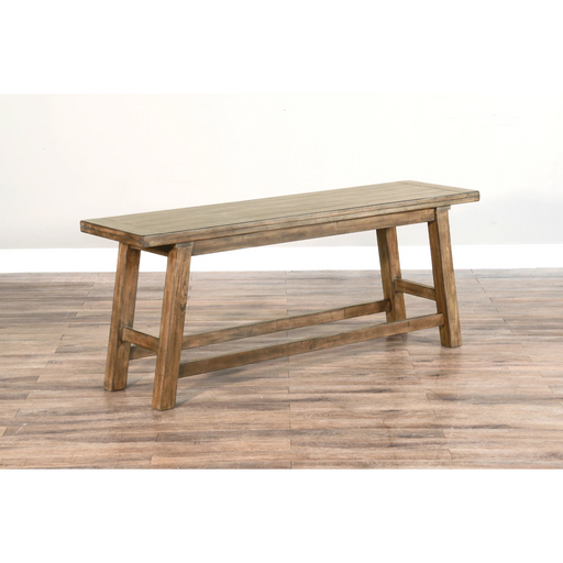 Sunny Designs Counter Height Wood Bench Buckskin - Bed & Sofa Hub