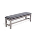 Sunny Designs Cushioned Bench Tobacco Leaf and Alpine Grey - Bed & Sofa Hub
