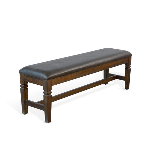 Sunny Designs Homestead Bench, Cushion Seat Tobacco Leaf - Bed & Sofa Hub