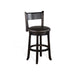 Sunny Designs Swivel Counter Stool with Cushion Black Walnut - Bed & Sofa Hub