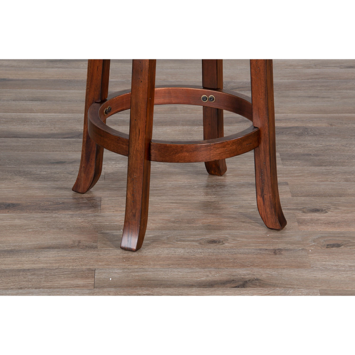 Sunny Designs Counter Swivel Stool, Cushion Seat Dark Chocolate - Bed & Sofa Hub