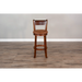 Sunny Designs Swivel Barstool with Cushion Seat Dark Chocolate - Bed & Sofa Hub