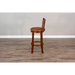 Sunny Designs Swivel Barstool with Cushion Seat Dark Chocolate - Bed & Sofa Hub