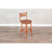 Sunny Designs Counter Swivel Barstool, Cushion Seat & Back Rustic Oak - Bed & Sofa Hub